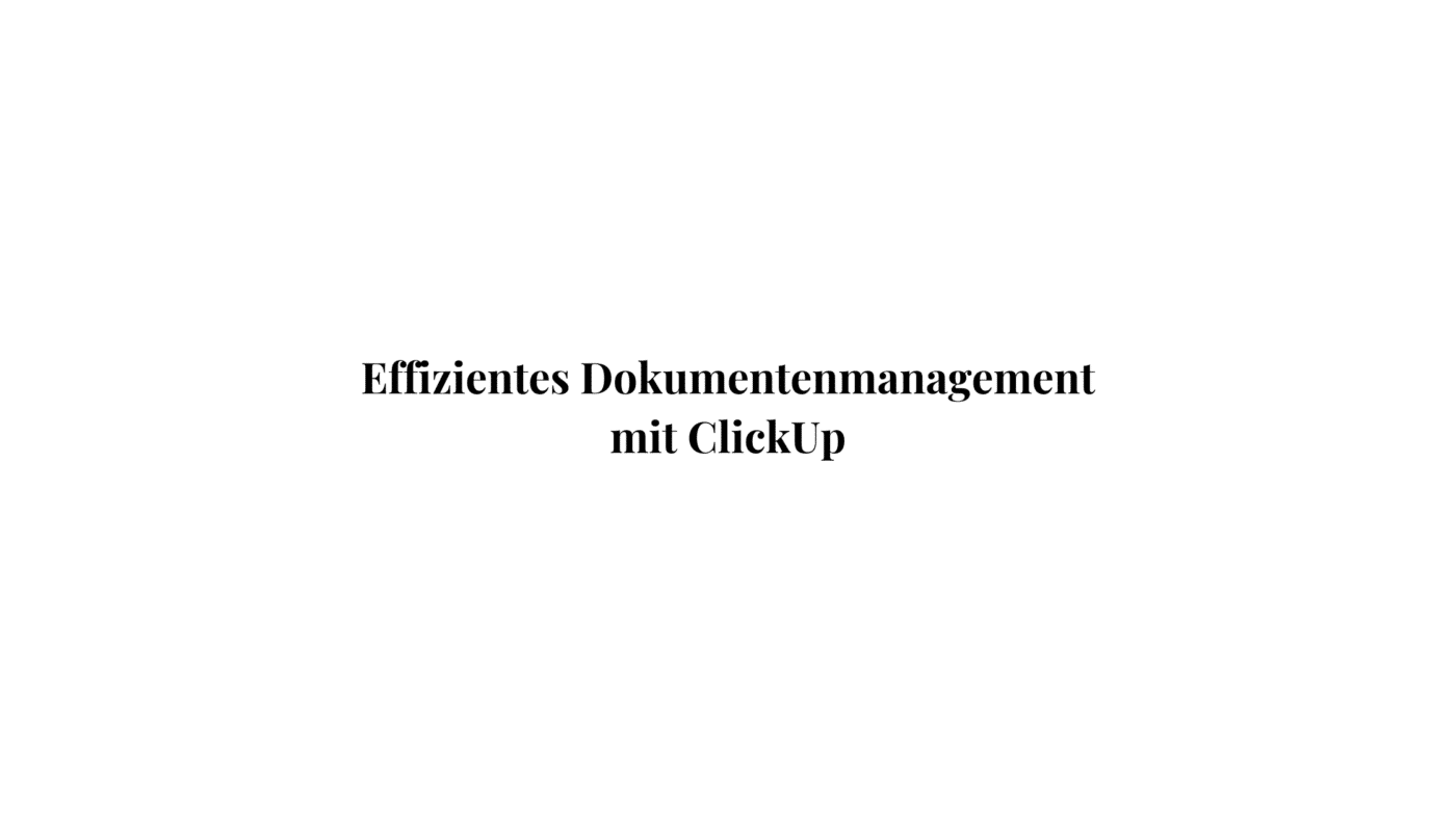 ClickUp Dokumente